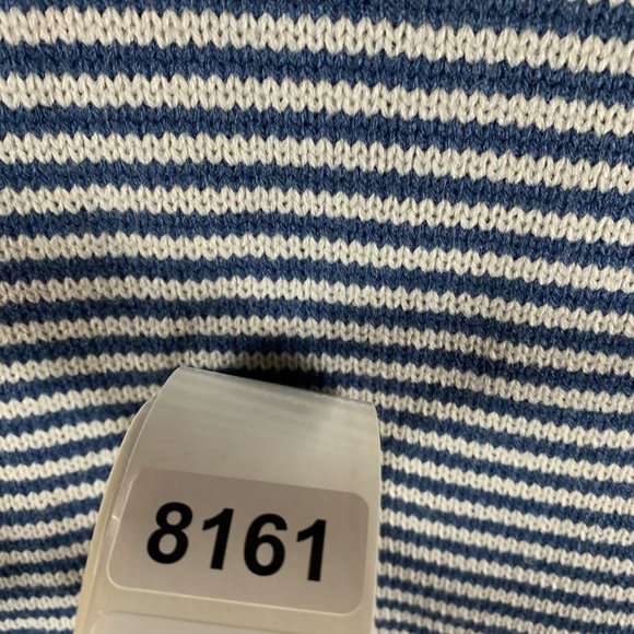 Misslook Sweater Women's Medium Multicolor Striped Cotton Knit Henley Neck 8161 - Picture 7 of 7